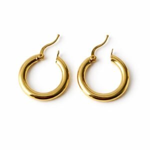 Anneaux d’or 18k, 23mm, 2.43g