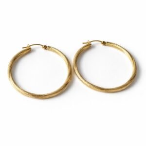 Créoles d’or 18k, 35mm, 1.71g