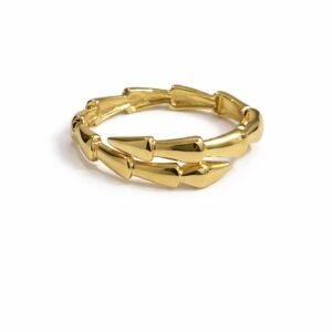 Bague serpent d’or 18k, taille 7, 2g