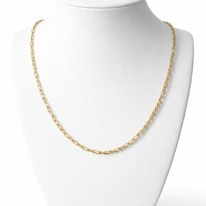Chaîne paperclip d’or 18k, 50cm, 3.04g