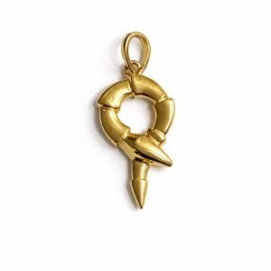 Pendentif serpent d’or 18k, 1.36g