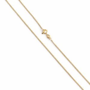 Chaîne cubaine mini d’or 18k, 45cm, 0.73g