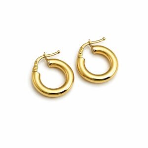 Anneaux d’or 18k, 12mm, 1.60g