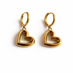 Boucles d’oreilles pendantes d’or 18k, 3.58g