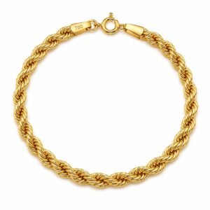 Bracelet d’or 18k, torsade, 4.91g