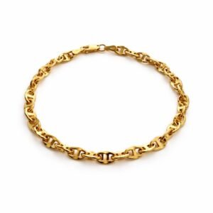 Bracelet d’or 18k, grains de café, 19cm, 3.71g