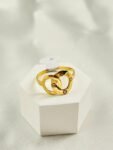 Bague love d’or massif 18k, 290$