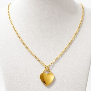 Pendentif cœur grand format d’or 18k 2.10g