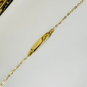 Bracelet bébé 5 pouces d’or 18k, 1.30g