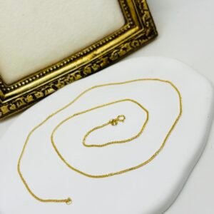 Chaîne Japan fine en or massif 18k 1.05g 45cm