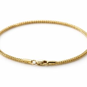 Bracelet blé d’or 18k, 20 cm, 2.6g
