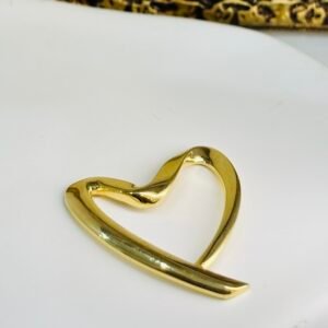 Gros pendentif d’or 18k cœur 2.23g