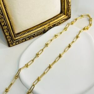 Collier hardware d’or 18k, 45 cm, 8.9g