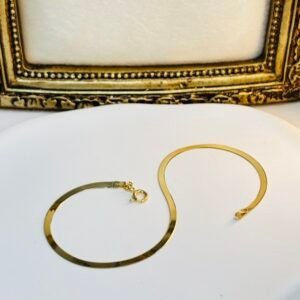 Bracelet plat d’or 18k, 19cm, 1.62g