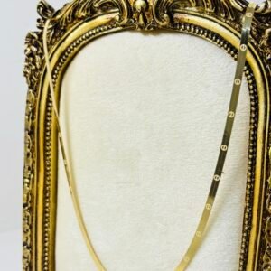 Chaîne plate inspiration love en or 18k, 5.98g 45cm