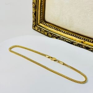 Bracelet blé d’or 18k, 19 cm. 2.6g