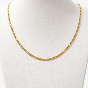 Chaîne figaro d’or 18k, 45cm 1.78g