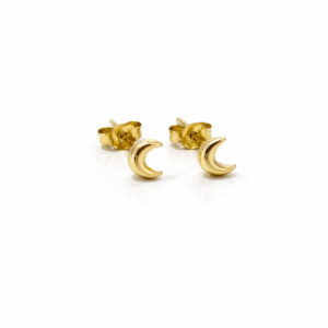 Boucles d’oreilles lunes d’or 18k, 0.92g