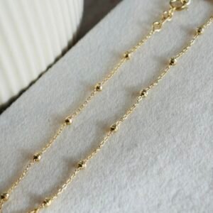 Bracelet satellite d’or 18k, 19cm, 1.06g