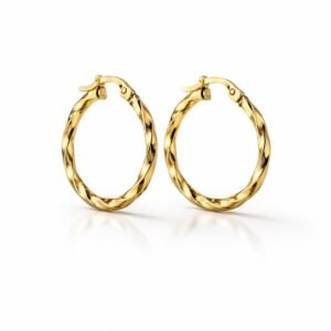 Anneaux d’or 18k, 18mm, 1.10g