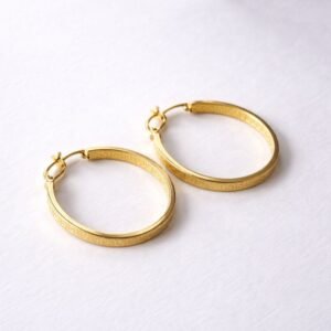 Créoles d’or 18k, 23mm, 1.52g