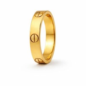 Bague love d’or 18k, taille 5, 1.77g *petit défaut*