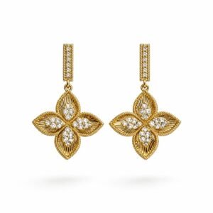 Boucles d'oreilles d’or 18k, 5.36g, 20mm