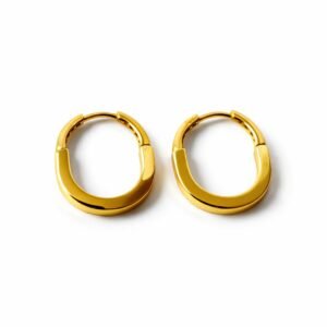 Boucles d’oreilles d’or 18k, inspiration lock, 2.78g