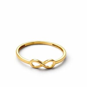Bague infini d’or 18k, taille 9, 1.21g