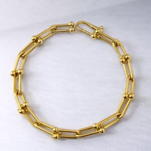 Bracelet d’or 18k style hardware 6.14g , 18-19cm