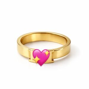 Bague H d’or 18k, taille 8.5, 4.18g