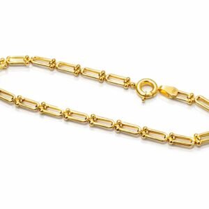 Bracelet d’or 18k style hardware , 3.5g, 18.5cm
