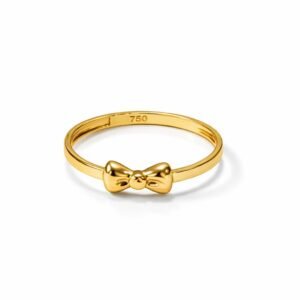 Bague noeud d’or 18k, taille 6.5, 1.27g