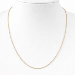 Chaîne Singapour d’or 18k, 45cm, 0.90g