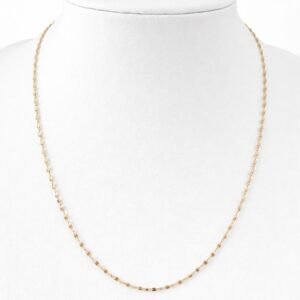 Chaine miroir d’or 18k, 45cm, 0.76g