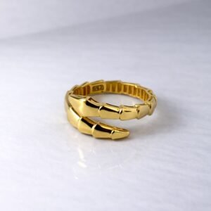 Bague serpent d’or 18k, taille 6.5, 2.81g