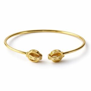 Bracelet d’or 18k, inspiration love, taille 17, 7.11g