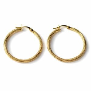 Créoles d’or 18k, 25mm, 1.32g