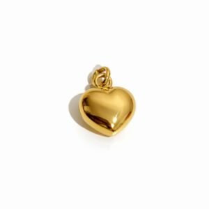Pendentif cœur d’or 18k, 1.33g