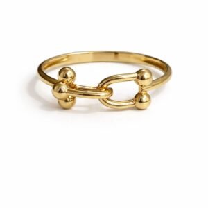 Bague d’or 18k inspiration hardware taille 6 1.15g