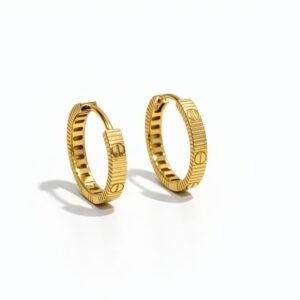 Dormeuses d’or 18k, taille 18mm, 2.88g