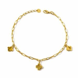 Bracelet à breloques d’or 18k, 2.27g