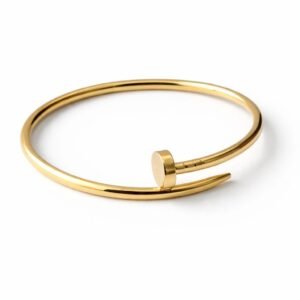 Bracelet clou d’or 18k, taille 15 petit, 6.55g