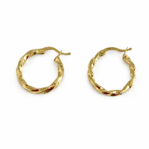 Créoles d’or 18k, 20mm, 1.70g