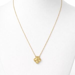 Collier d’or 18k, trèfle de 12mm, 40-45cm, 1.98g